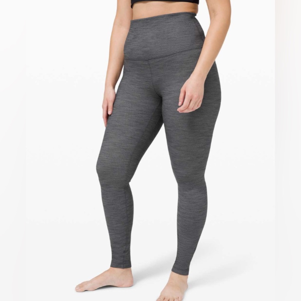 lululemon athletica High-Rise Heathered Gray Leggings